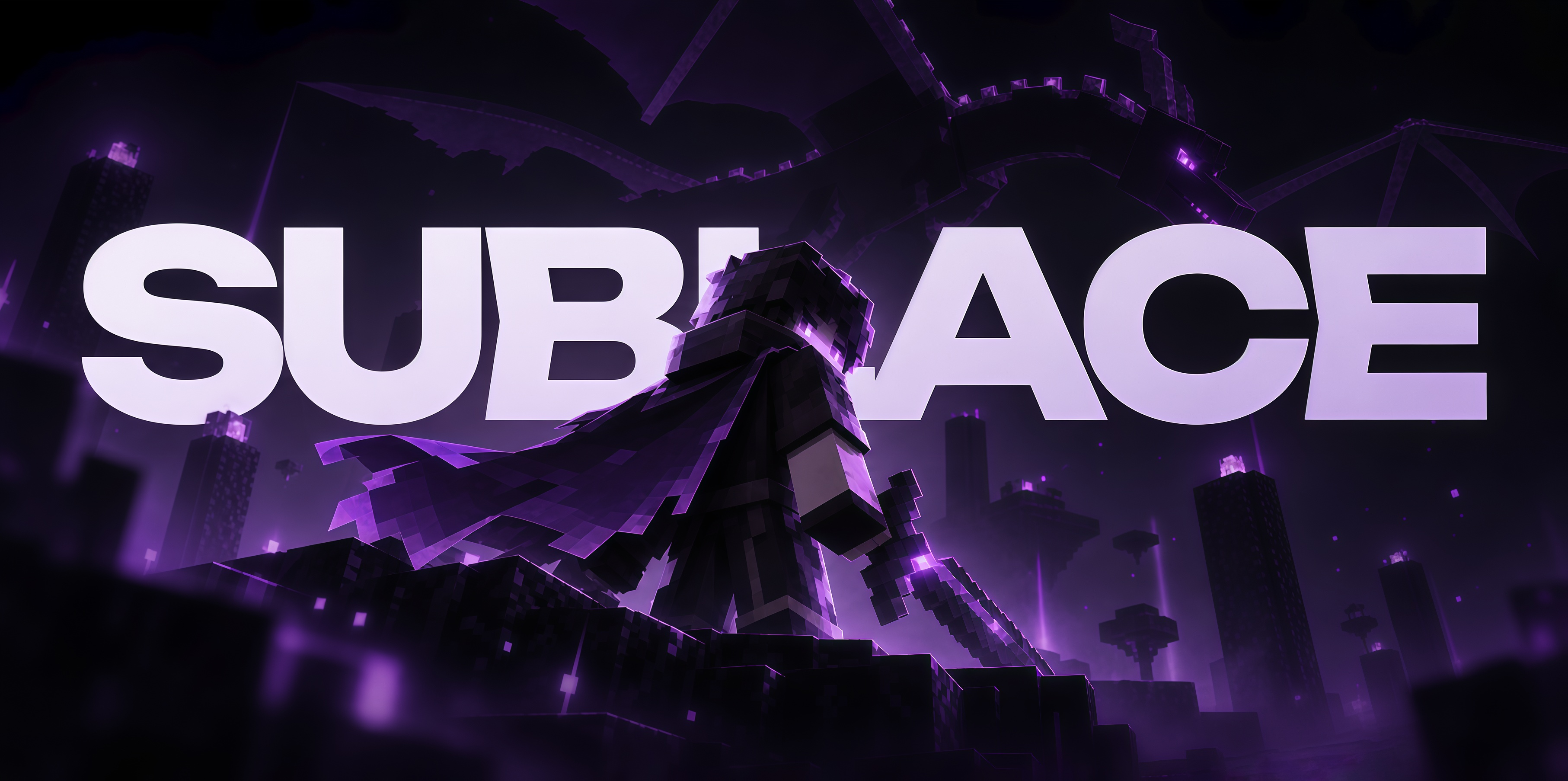 SUBLACE: воин и дракон Края в фиолетовом свете